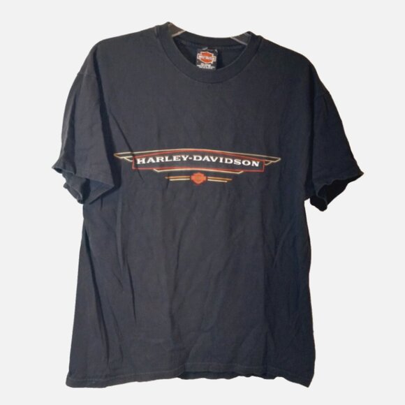 Harley-Davidson Men’s T-Shirt Sz L Black Atlanta GA Dealer Tee Short Sleeve - Picture 8 of 15